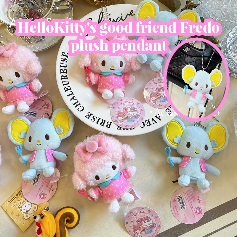 

Kawai Frando Mouse плюшевый брелок My Melody Good Friend плюшевые игрушки милые подвесные украшения подарят небольшие подарки