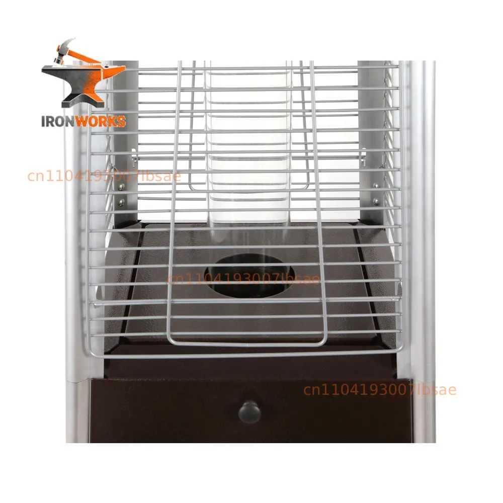 Black Propane Iron Tower Type Flame Pyramid Patio Heater(13KW)