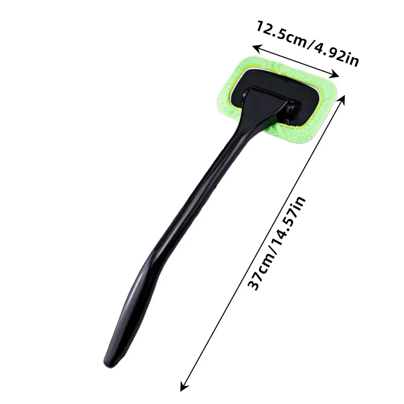1 Handle 4 Reusable Car Window Cleaning Stick 5Pcs Set Cloth Pads Reusable Auto Windshield Wiper Brush Dust Stain Cleaner