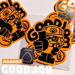 Good Job Fluorescent Stickers |splatoon Spra Dashes Fanfolk Around