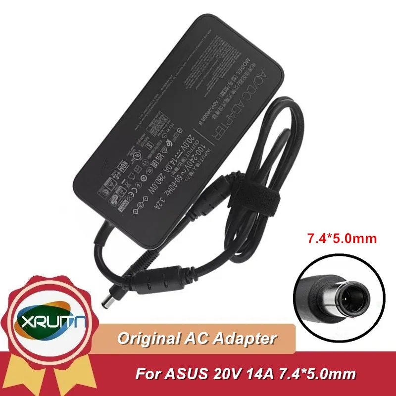 

20V 14A 7.4*5.0MM AC Power Adapter 280W Laptop Charger for MSI GE63 9SF 9SG 8SF 8SG MS-16P7 GE65 9SF MS-16U1 GE75 RAIDER 8RE