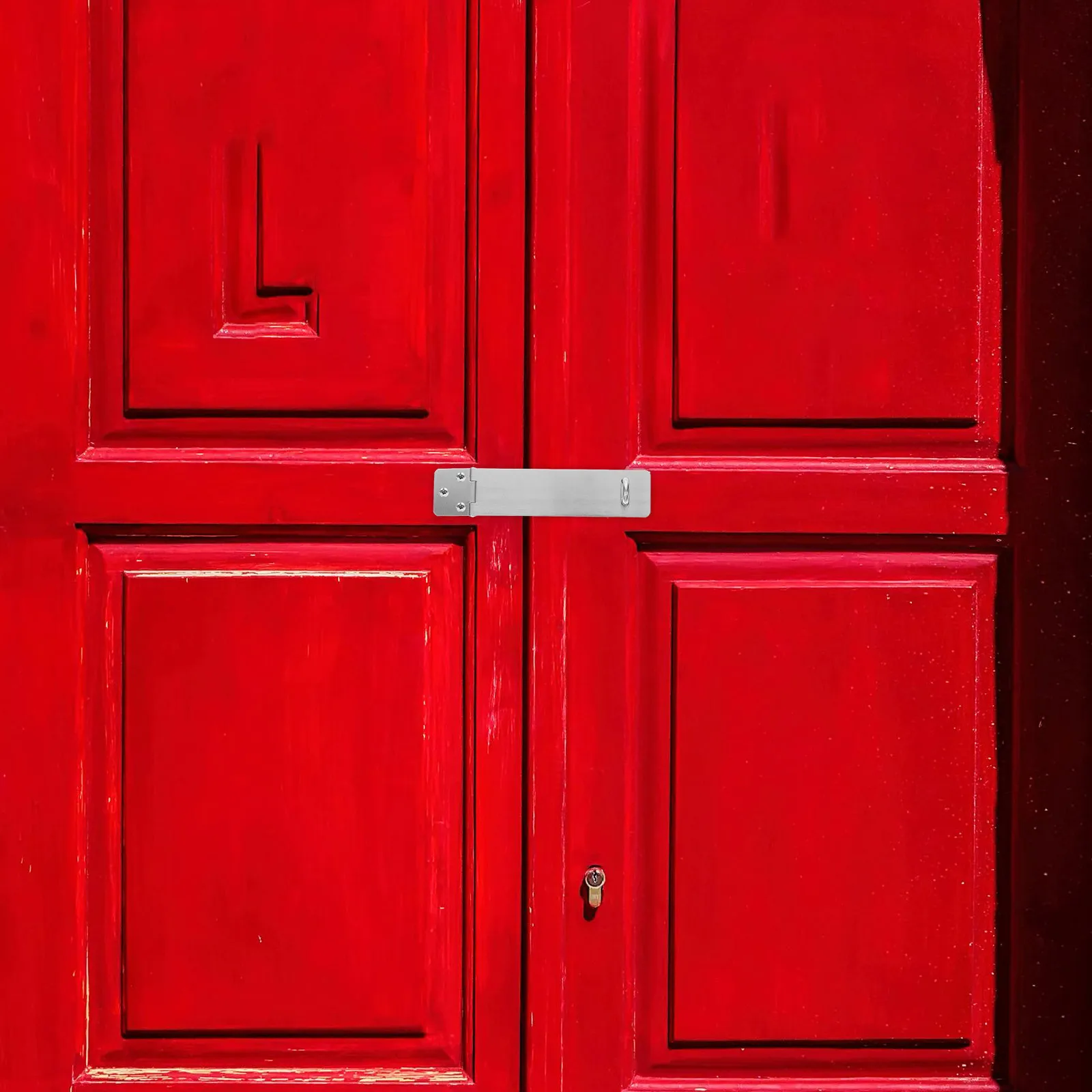 

2 Sets Stainless Steel Door Heavy Duty Security Lock For Gates Closets Sheds Outdoor Indoor Use Anti-Theft Hasp Hardware Fence