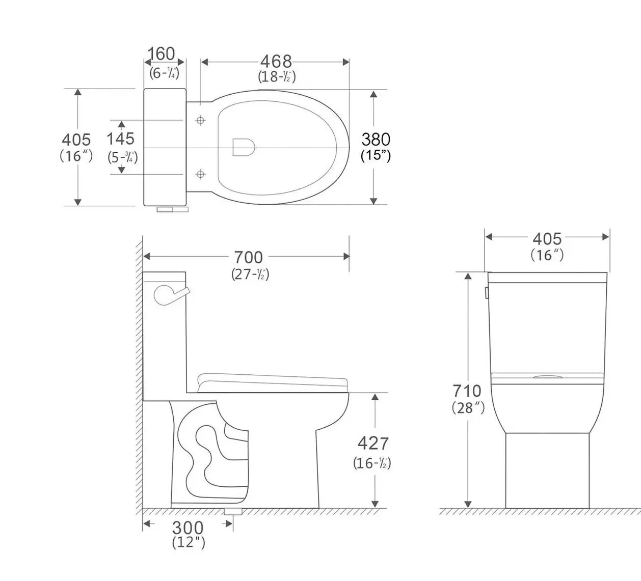 High Gloss White Home Use Hotel Use Toilet