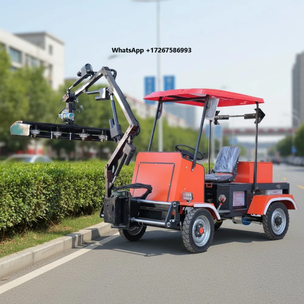 Qanho Electric Garden Ride-on Four-Wheel Hedge Trimmer Vehicle with 220V Battery (48V 105Ah)