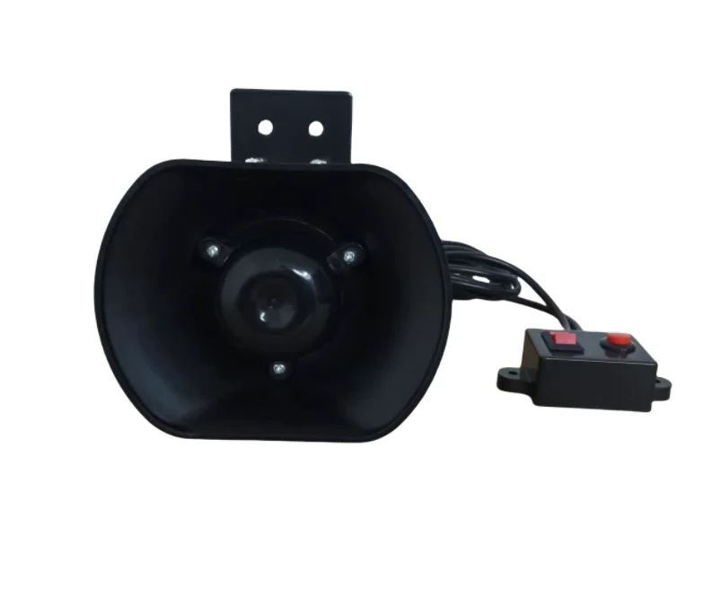

DC12V 40W Motorbike Police siren France Tones Motorcyle Warning Horn Loudspeaker Emergency Horn with bracket,waterproof