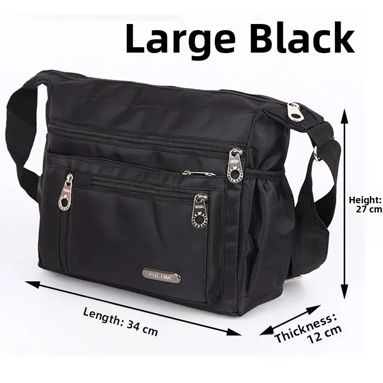 New 2023 Large Capacity Oxford Cloth Men's Shoulder Bag Travel Briefcase Multi-layer Crossbody Business Bag for Young Men