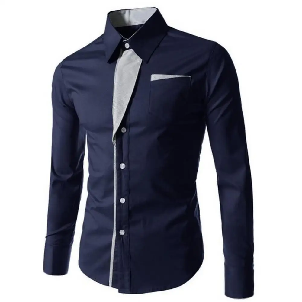 New Casual Cotton Soft Thin Mens Shirts Slim Fit Luxury Business Long Sleeve Shirt Male Lapels Outwear Streetwear