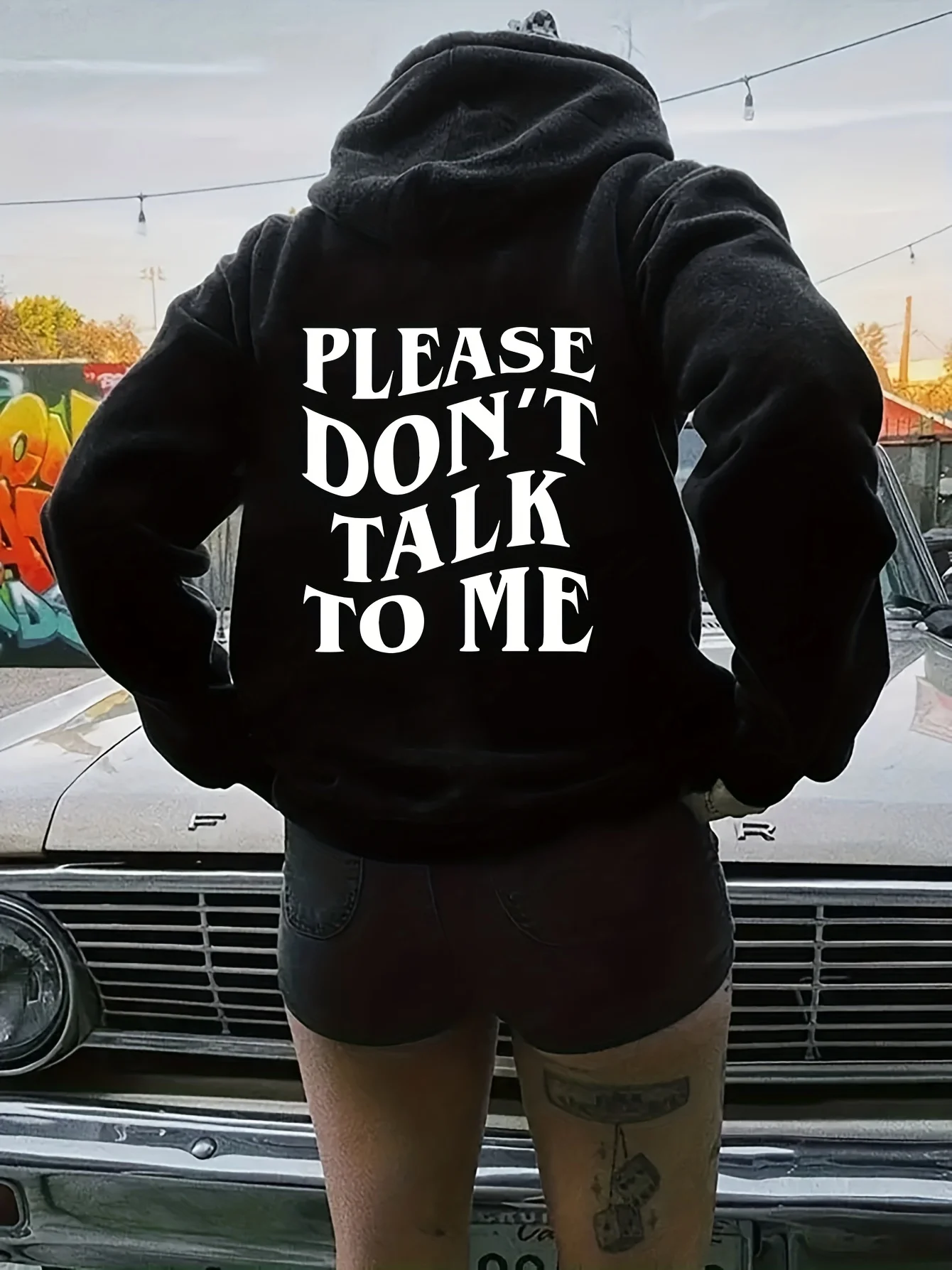 

Warm Hoodie with Kangaroo Pocket, Autumn and Winter Casual Sportswear for Women