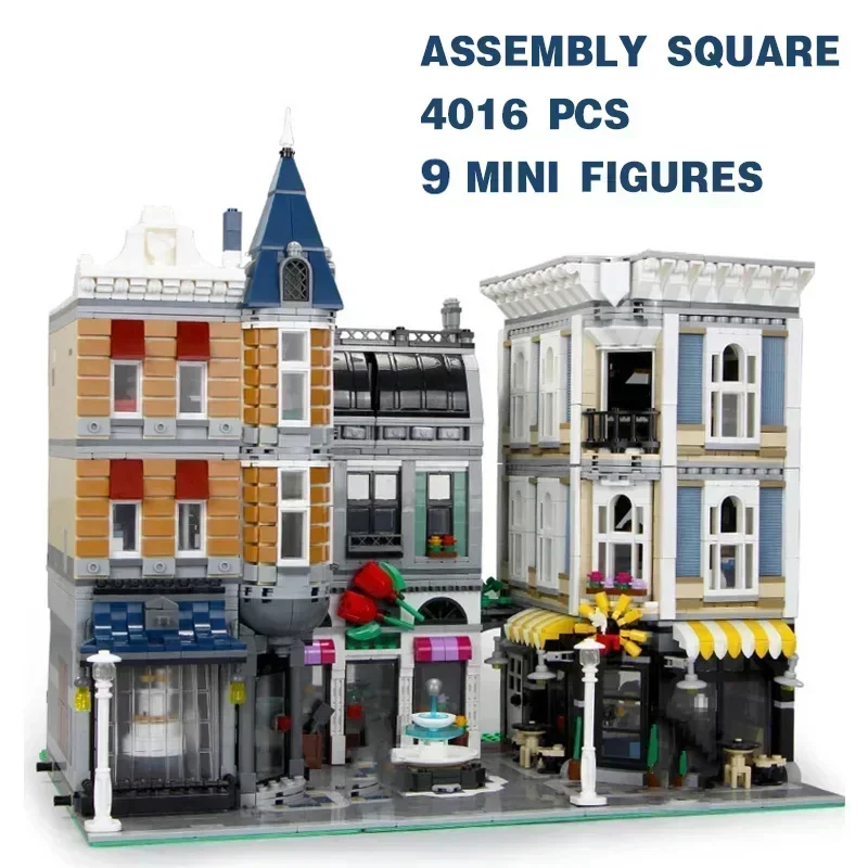 Assembly Square City Streetview Modular Building Blocks Bricks Compatible 10255 15019 Children Toys Birthday Christmas Gift