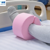 Round Shape Anti‑Bedsore Cushion Breathable Leg Rest Foam Elevating Pad Pillow Elderly Bedridden Patient Ankle Swelling Relief
