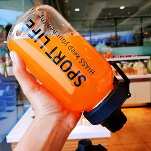 Garrafa de água portátil com filtro e saco, grande capacidade, 700ml 1000ml 10 principais vendas garrafa vidro 700ml - №10