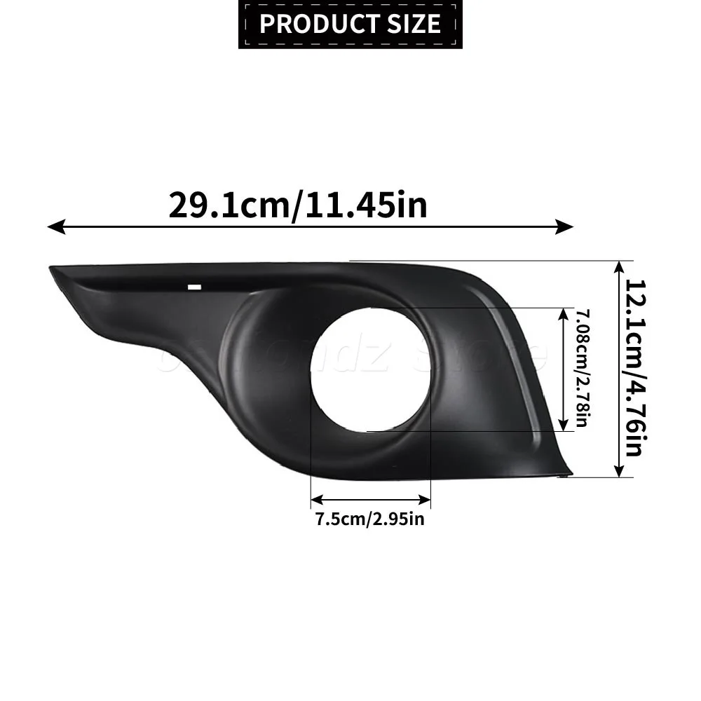 For Citroen DS4 2011-2018 Front Bumper Fog Light Bezel Trim Black Left 745374 Right 745375 Aftermarket Replacement Part