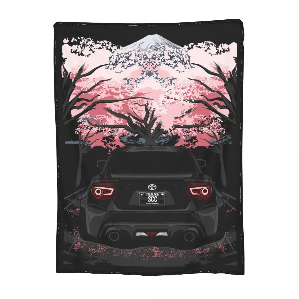 JDM Car GT86 GT 86 Sport Cars Blankets Fleece Print GT-R GTR Car Multifunction Lightweight Thin Throw Blankets for Bedding