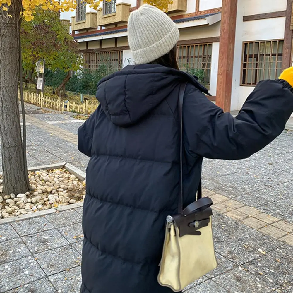 

Winter Down Jacket Oversized Women's Long Parkas 2025 Korean Cotton Padded Jacket Warm Puffer Coat Female Windproof Snow Outwear