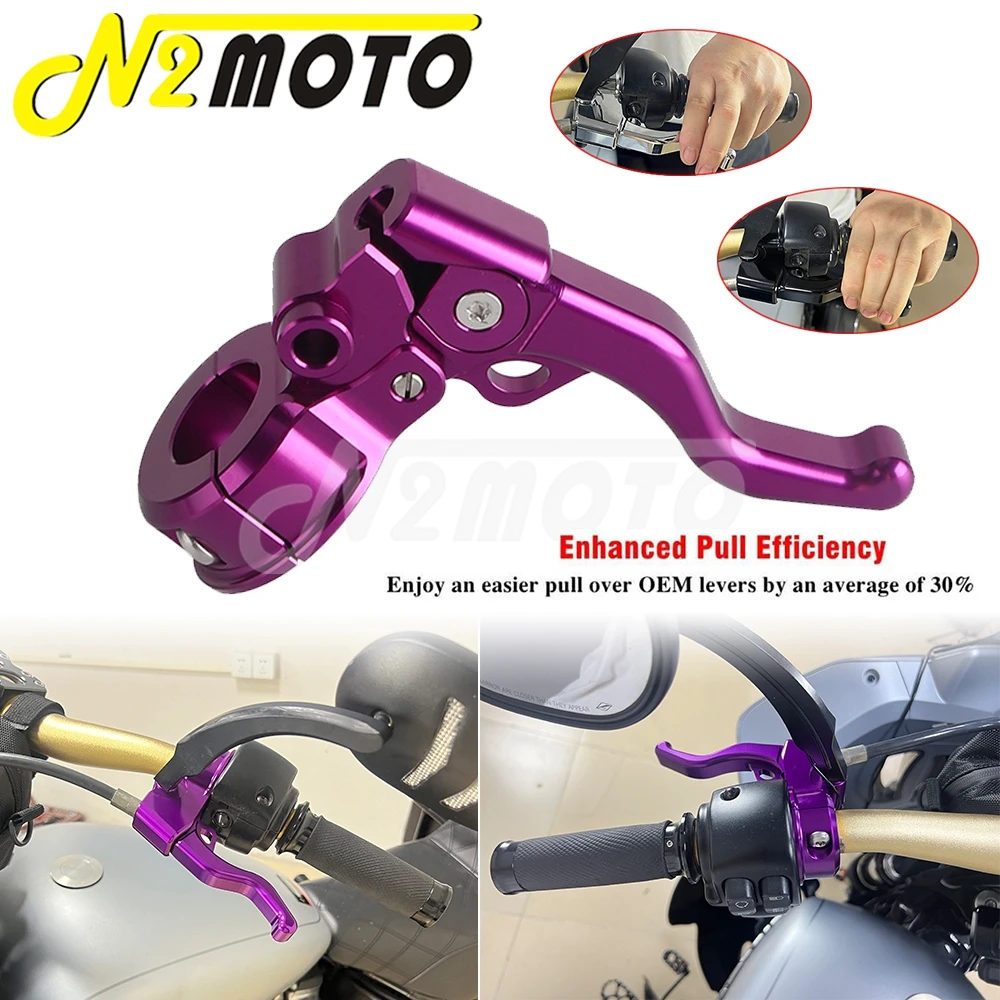 

Motorbike Easier Pull Clutch Lever For Harley Softail Heritage Classic Deluxe Breakout Street Bob FXBB FXST FLSB FXFB 1996-2024