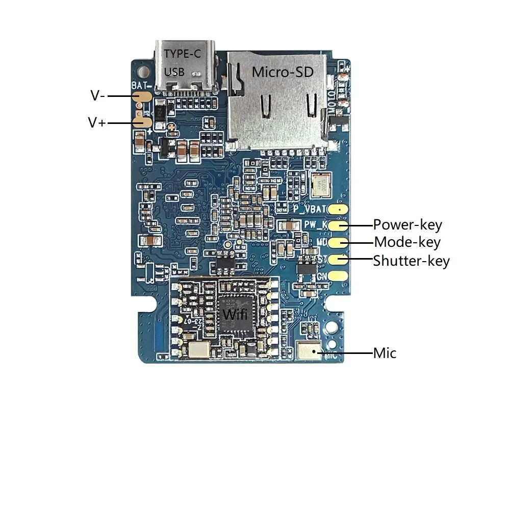 MateCam X7Pro 4K 30FPS 13MP pulsanti esterni modulo PCB Wifi AP modulo Micro telecamera di sicurezza Video sicuro