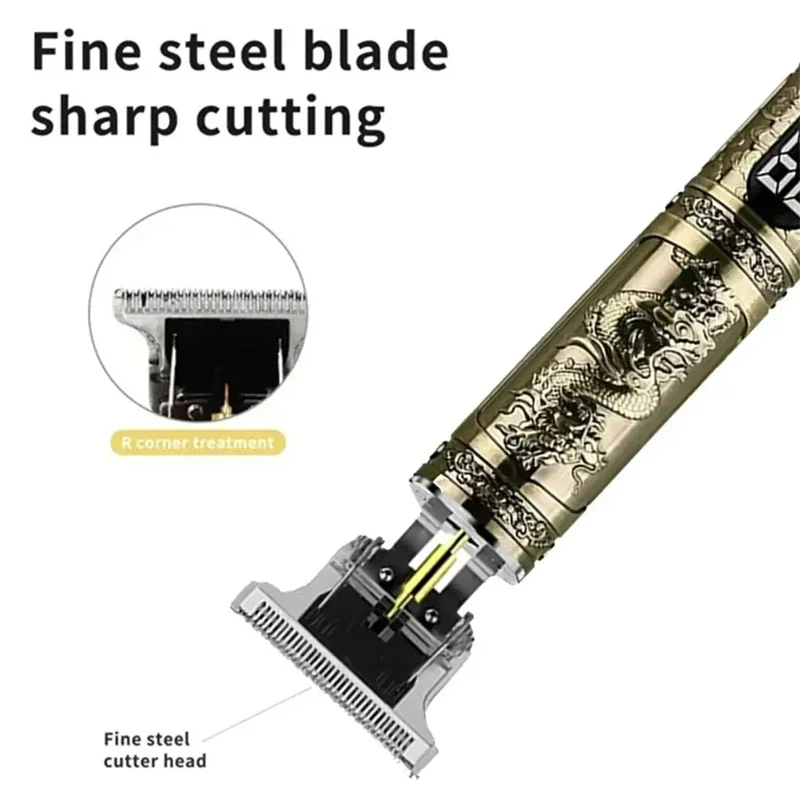 T9 Electric Hair Clipper Repair Machine - 0mm Precision Beard Shaver & Body Hair Trimmer for Men Professional Barber Haircut Too