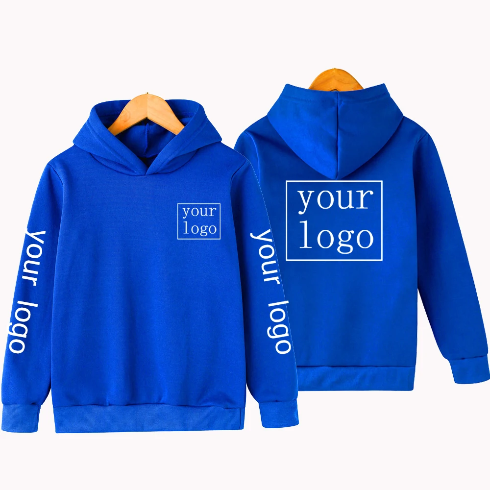 

Custom Boy Girl Hoodies Casual Long Sleeve Children Hoodie DIY Text Logo Image Clothes Front/Back Print Fashion Sweatshirts Tops