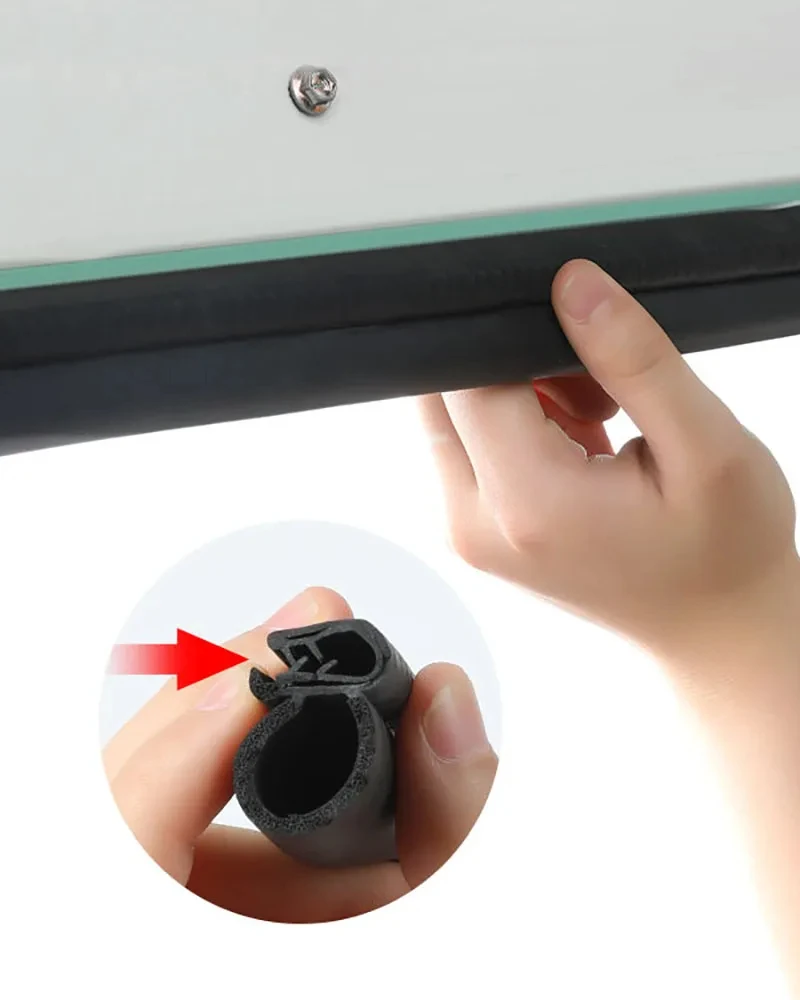 1/2/3M Garage volet roulant voiture porte bord bande d'étanchéité rabat électrique porte roulante fenêtre sécurité anti-poussière bandes d'étanchéité