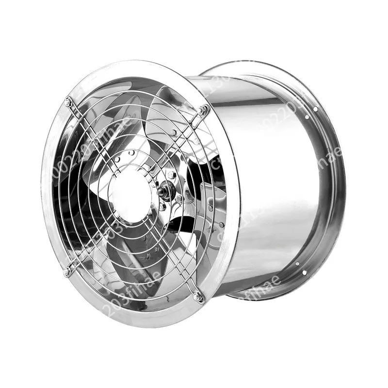 Axial flow fan Kitchen powerful duct exhaust fan 380V high temperature resistant exhaust fan