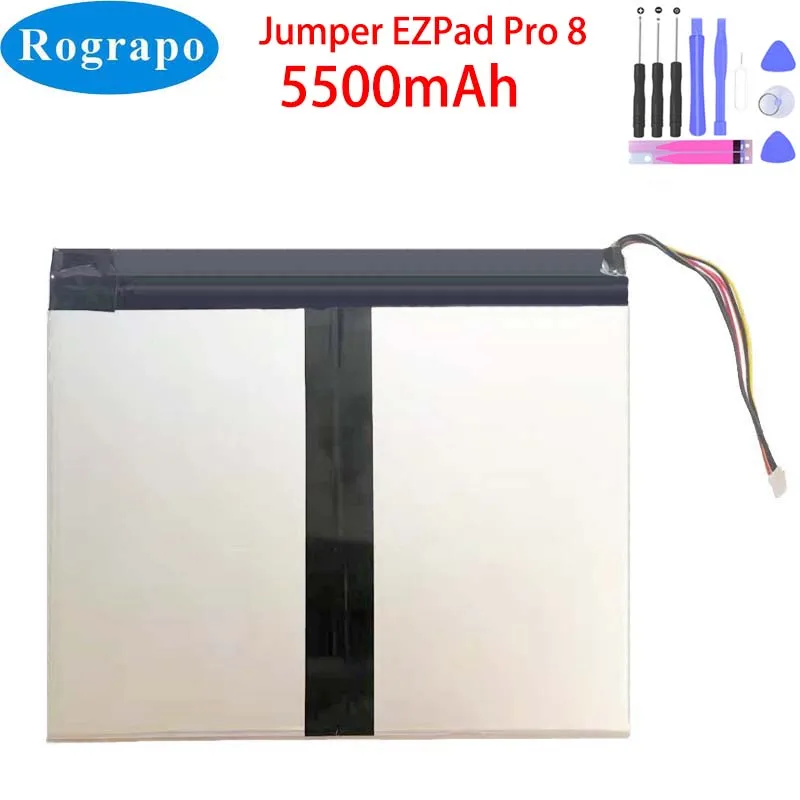 New 7.6V 5500mAh 4059134-2S PC EZpad8 Pro Tablet Battery For Jumper EZpad 8 Pro 7 PIN 5 Wire Plug +Tools