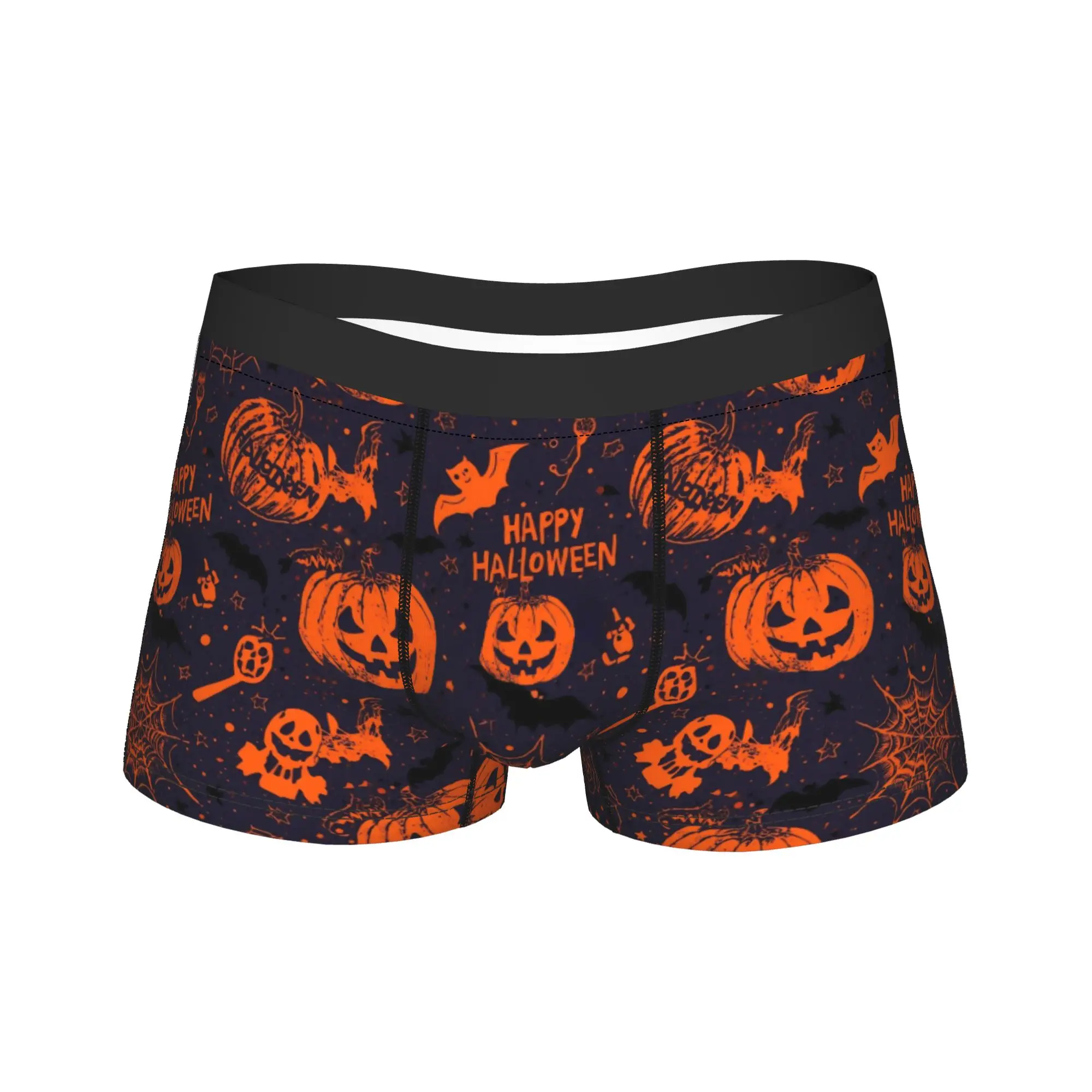 Halloween Ghost Pumpkin Spooky Trick Or Treat Witch Boxers Humorous Underwear  Boxer Underpants Gag Gift For Man