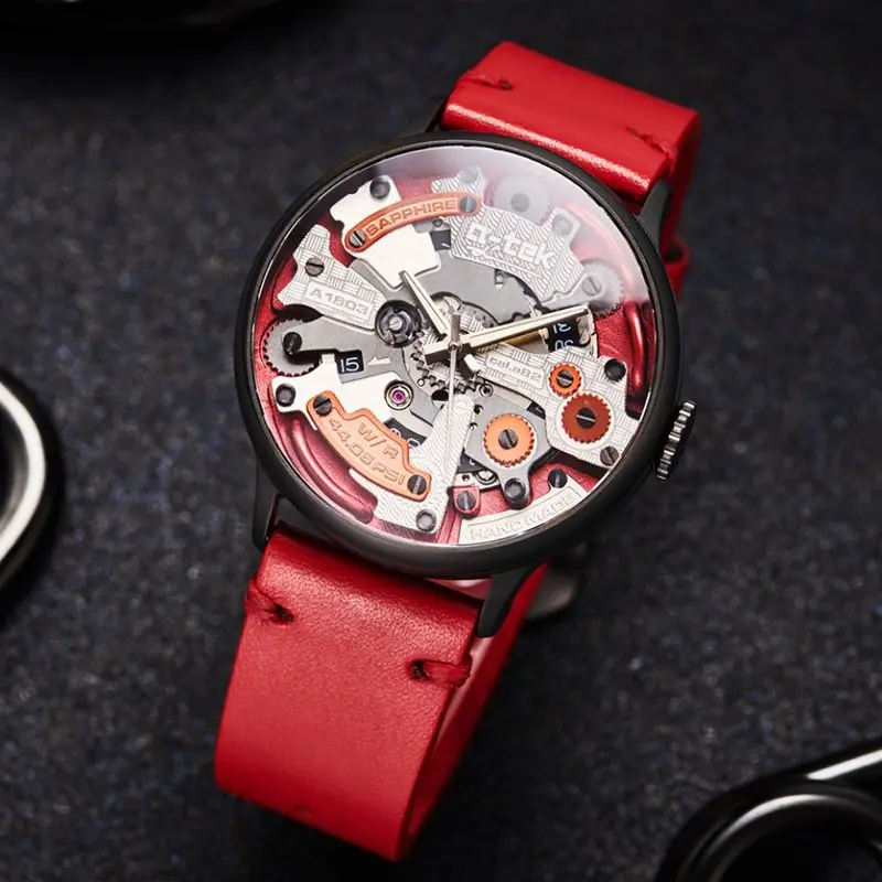 

Оригинальные европейско-американские персонализированные трендовые механические часы A-TEK A1803R