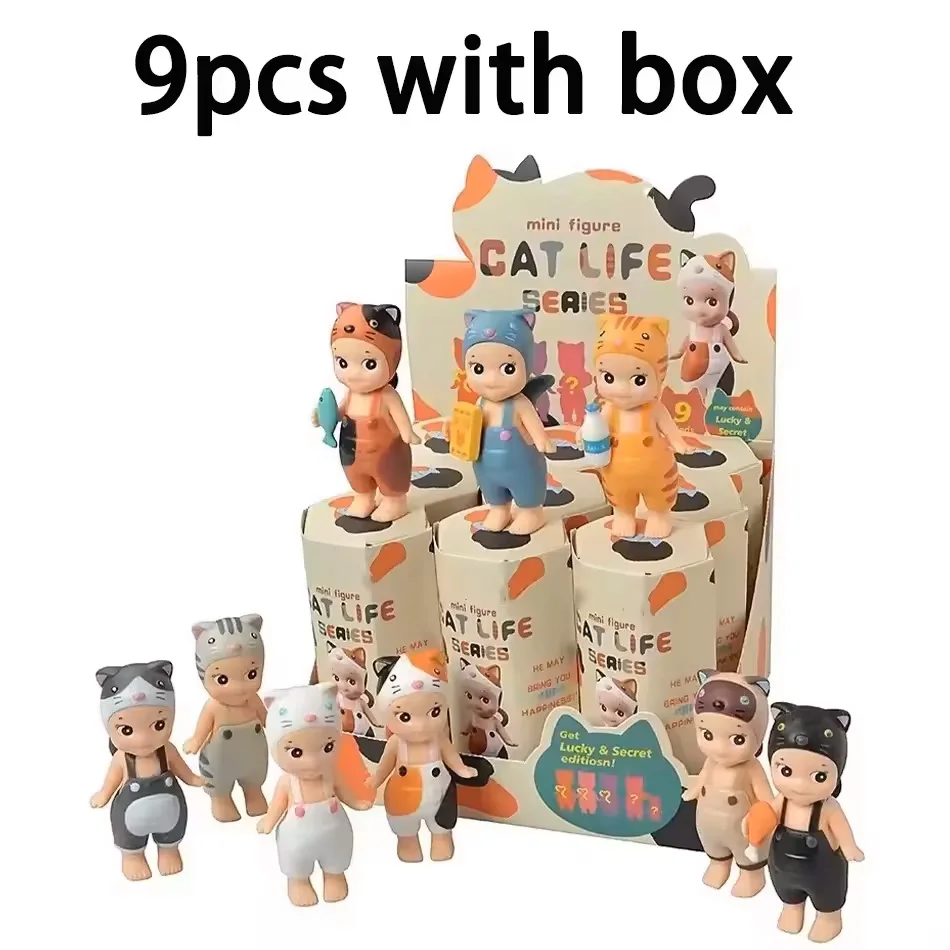 Miauw Miauw Dagelijkse Serie Kat Blind Box Trendy Speelpop Desktop Cartoon Creatief Ornament Handgemaakte Mysterieuze Box Girl Gift