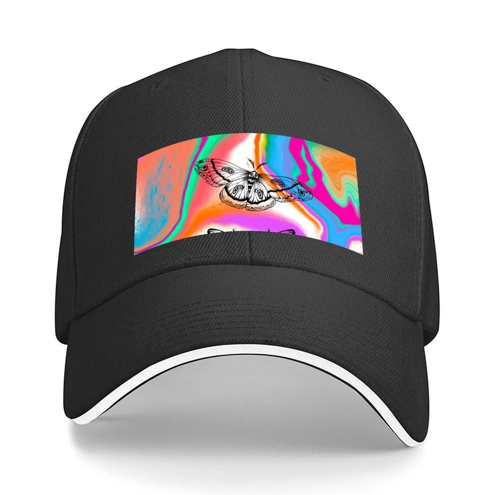 

Trippy butterflies Baseball Cap winter hats for men Hip Hop Hat men Sun Cap Golf Wear Men Women's