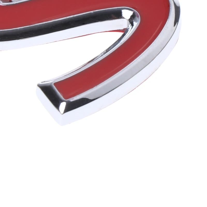 Red S Metal Emblem Badge Sticker for Infiniti Q50 Q50L Q30 Q70