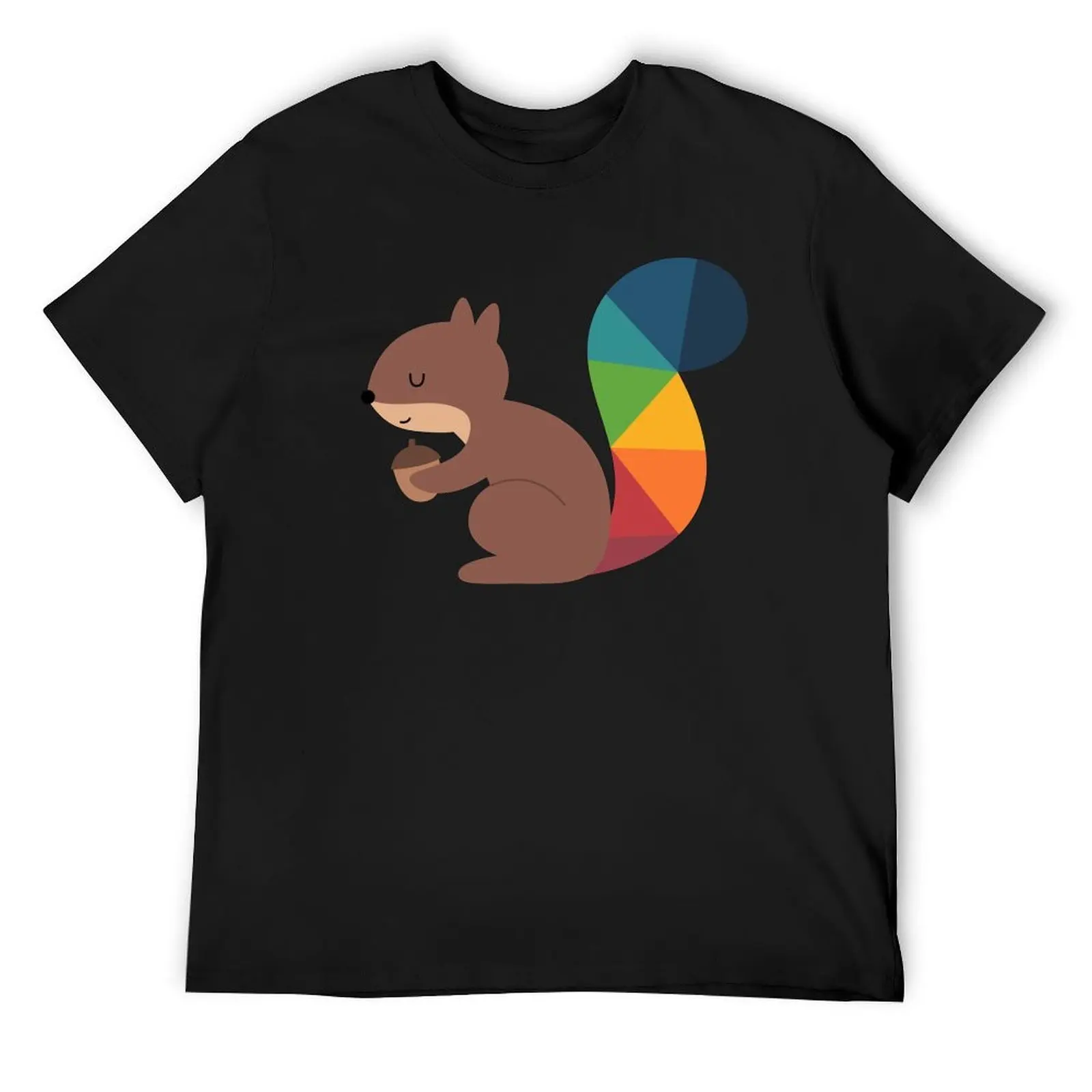 

Rainbow Squirrel T-Shirt anime tshirt sports fans animal prinfor boys Clothing heavy weight t shirts for men