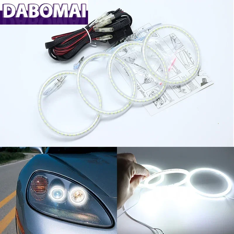 

Ultra Bright SMD White LED Angel Eyes 2600LM 12V Halo Ring Kit Day Light for Chevrolet Corvette 6 Generation C6 2005-2013