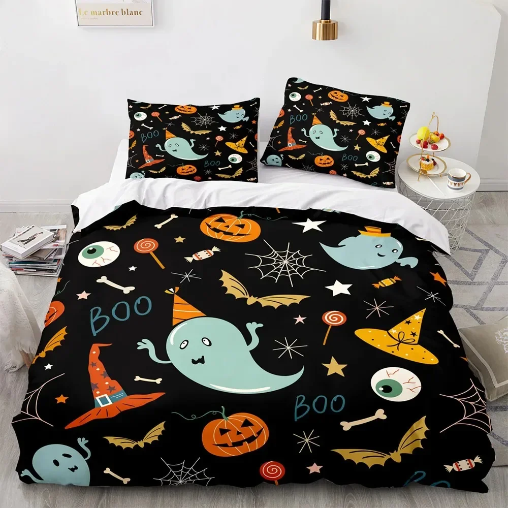 Halloween Pumpkin Supplies Set Duvet Cover Set Bedding Sets For Adults Bed With Pillowcases No Filling Luxury Birthday Gifts