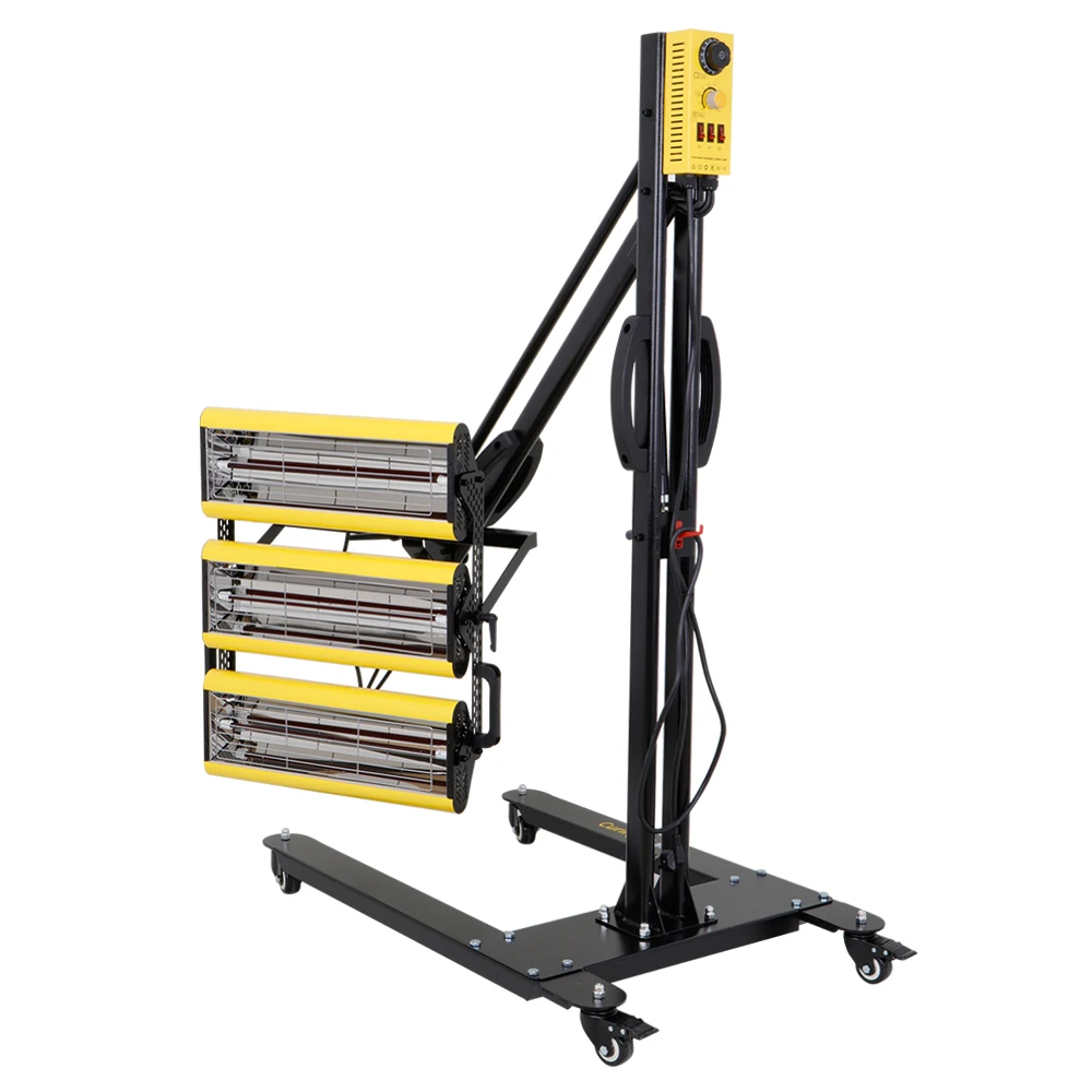 

High Quality 3900W Ir Shortwave Infrared Paint Curing Lamp 110V For Car Painting Drying Heat Lamp