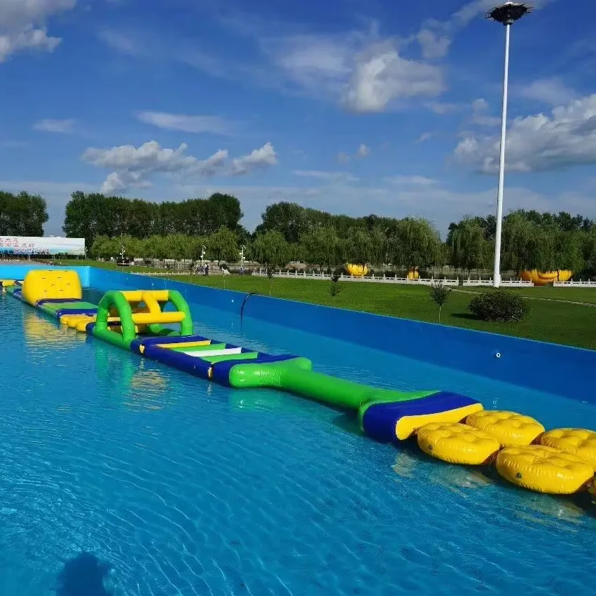 Custom Sealed Modular Obstacle Courses Standardised Pool Water Sports Equipment with Individual Modules for Pool Fun view 2