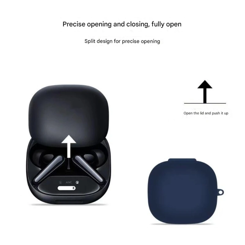 Premium Soft Silicone Cover For Liberty 4Pro Charging Case Protector Features Antislip Grip And Skin Friendly Texture