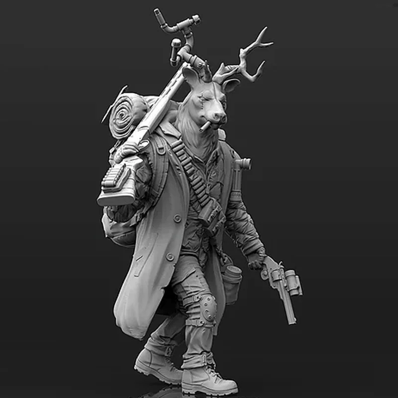 

1/24 Resin Model Figure Gk Magical Knight Micro Miniature 3d Printed White Model Unassembled And Unpainted Kit Toy