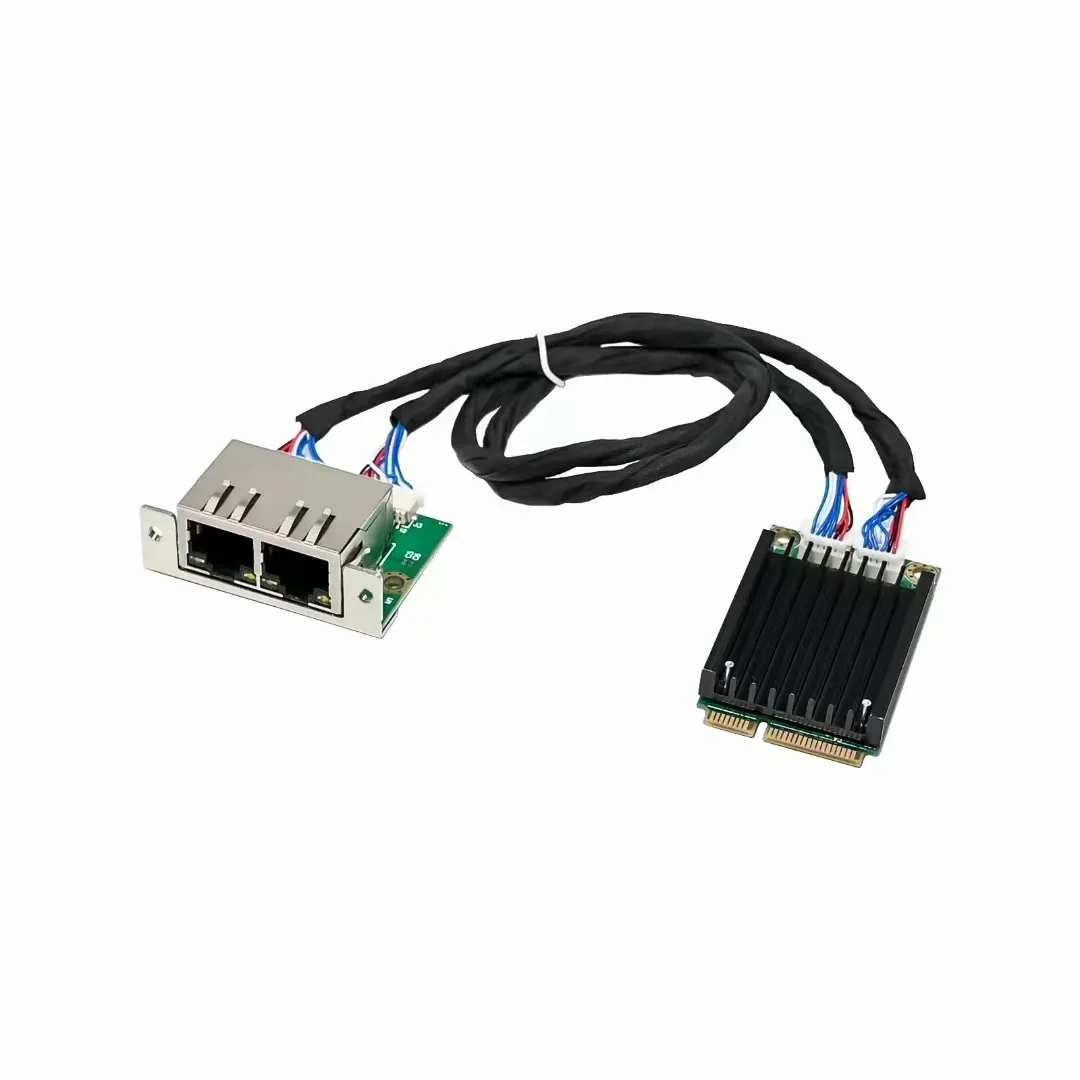 Mini PCIe to dual port gigabit wired network card I210 mpcie RJ45 server network card I210-T2 Video card