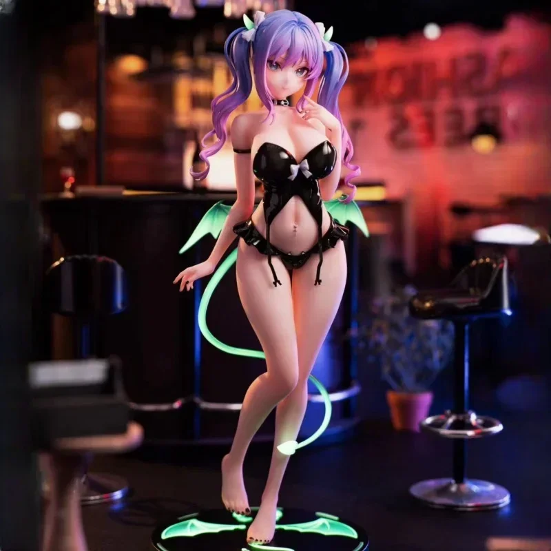 

28cm Original Glowing Little Succubus Momoko 1/6 Momoroser Girls Toys Anime Pvc Action Figure Toy Game Collectible Model Doll