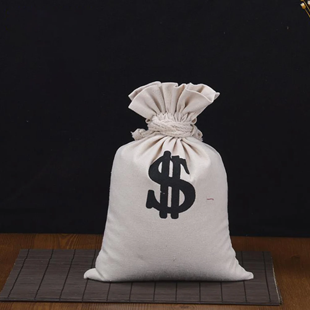 

6 Pcs Dollar Sign Cloth Bag Candy Pouch Pirate Drawstring Pouches Jewelry Storage