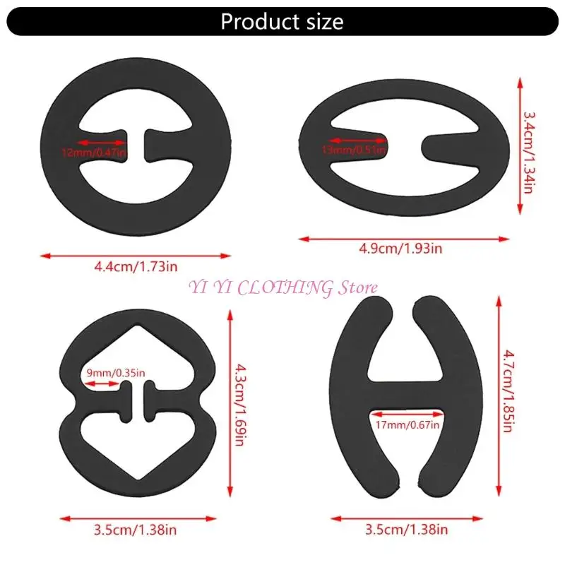 مقاطع حزام صدرية N5KF للاشتعال مشابك حزام حمالة الصدرية البلاستيكية #6