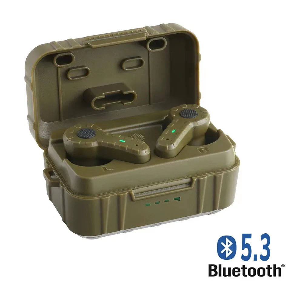 2024 New Bluetooth 5.3 Earplugs Military Electronic Noise Reduction Hearing Protection Wireless Earbuds for Range Shoot Hunting