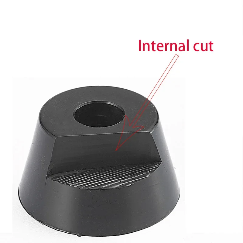 8pcs Anti Slip Furniture Legs Feet Shock Absorbing Conical Black Inside Without Washers For Furnitures Machine Instruments Feets