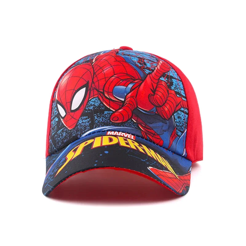 Summer Spring Disney Spiderman Anime Kids Brand Hat Boy Girl Travel Caps Spider Man Children Baseball Caps Baby Accessories