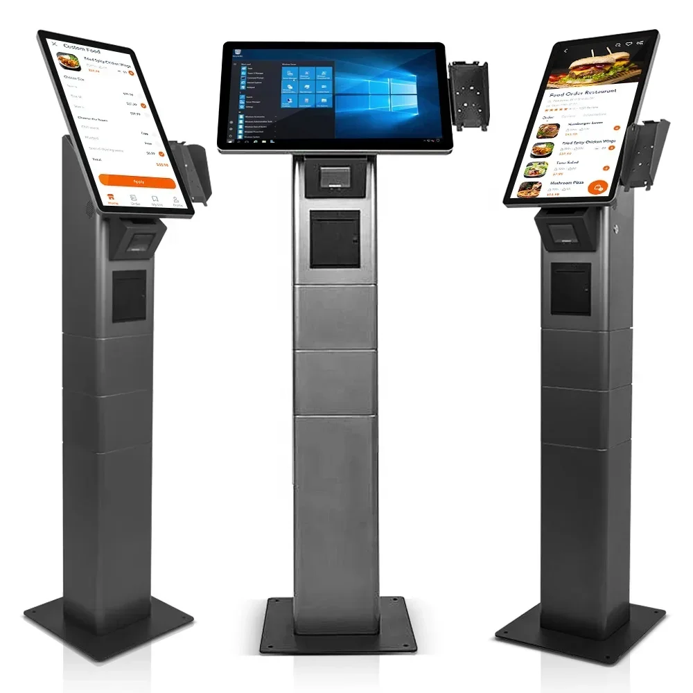 Automated Terminal  Pos Solution Self Service Machine Self Checkout Payment Kiosk For Unmanned Grocery Store /shop 21.5 inches