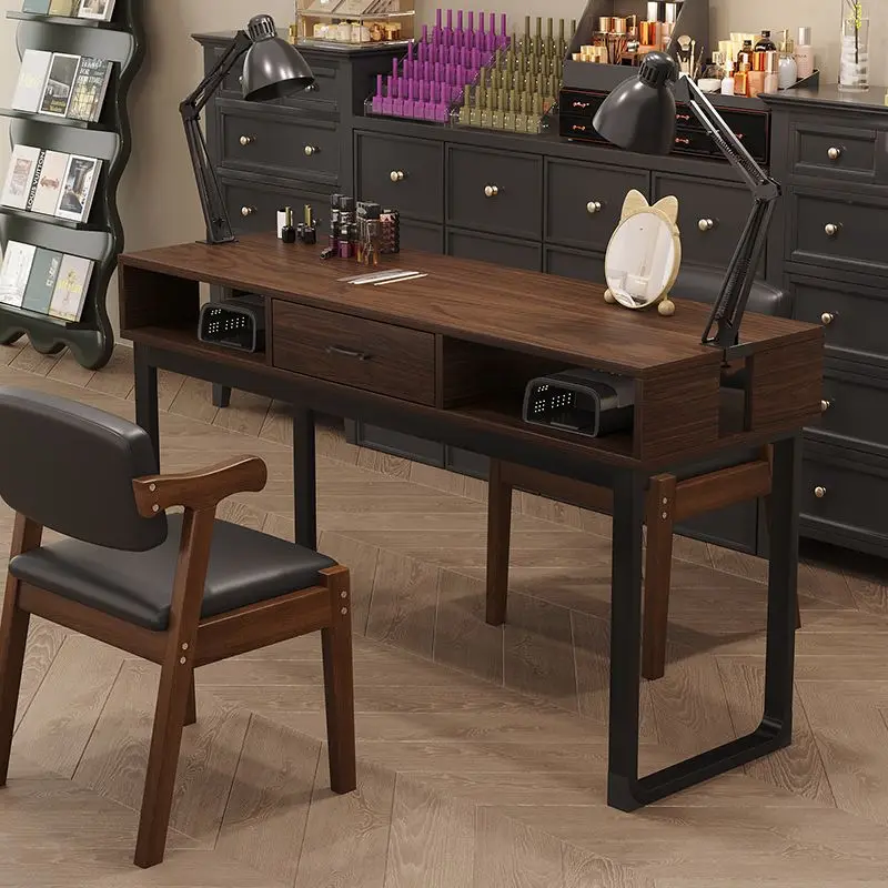 retro professional manicure table beauty salon aesthetic elegant nail desk simple maniküren tisch specialty commercial furniture