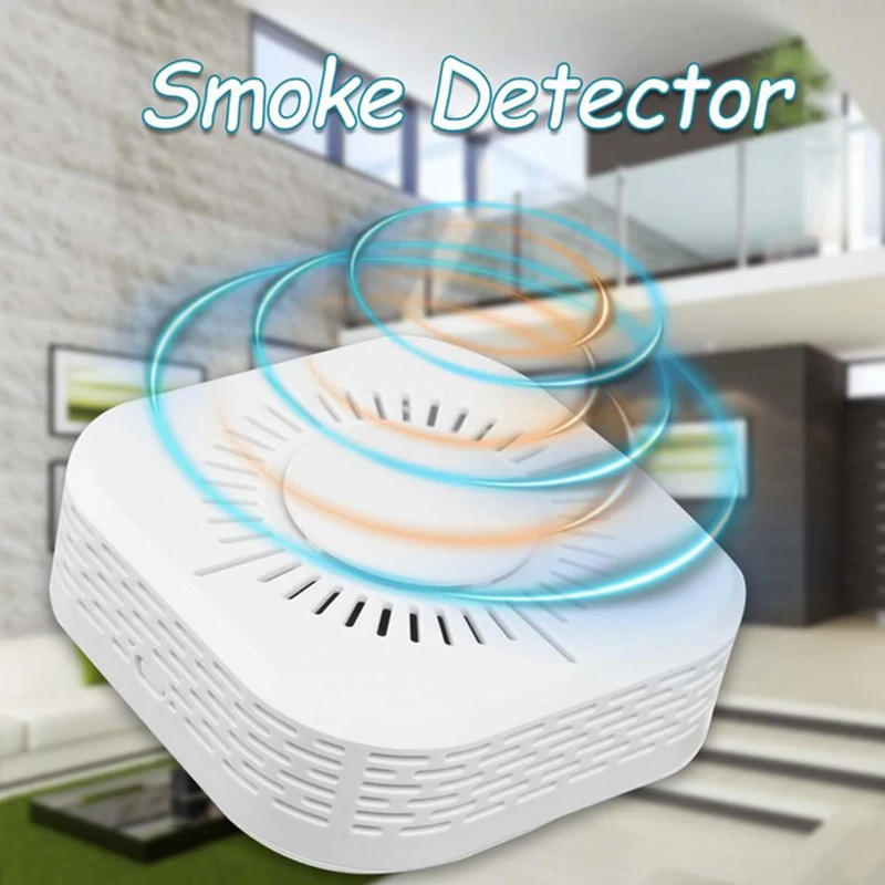 TAIBOAN-Detector de humo independiente de alta sensibilidad, Detector de humo RF433 inalámbrico, Sensor de alarma de protección de seguridad para el hogar