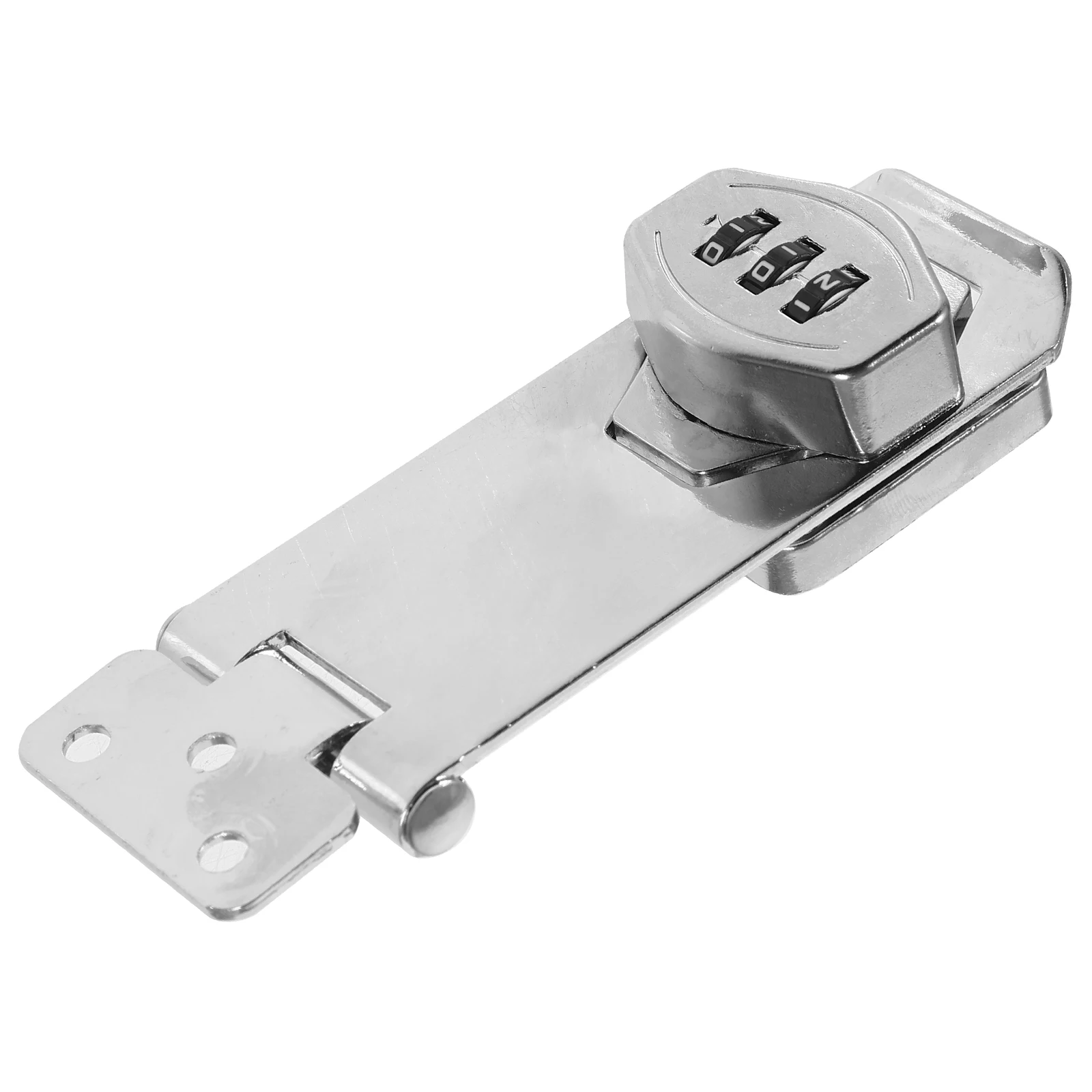 

Cabinet Password Lock 4 Inch Bright Silver Mechanical Combination for Drawers Anti Theft Locker Lock Desk