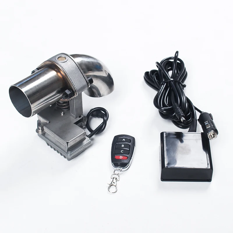 Exhaust valve cutout with worm motor for racing sound performance Loud voice vehicle exhaust channel tube