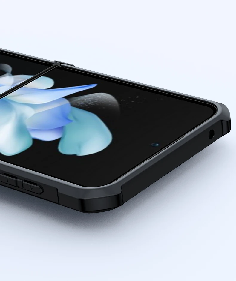 Xundd für Samsung Galaxy Z Flip 7 5 Z Flip 6 7 5G Hülle Airbag stoßfestes Acryl+TPU+Glas Rückseite für Flip5 Zdaa 5 7 Diego Premiere – Detail 9